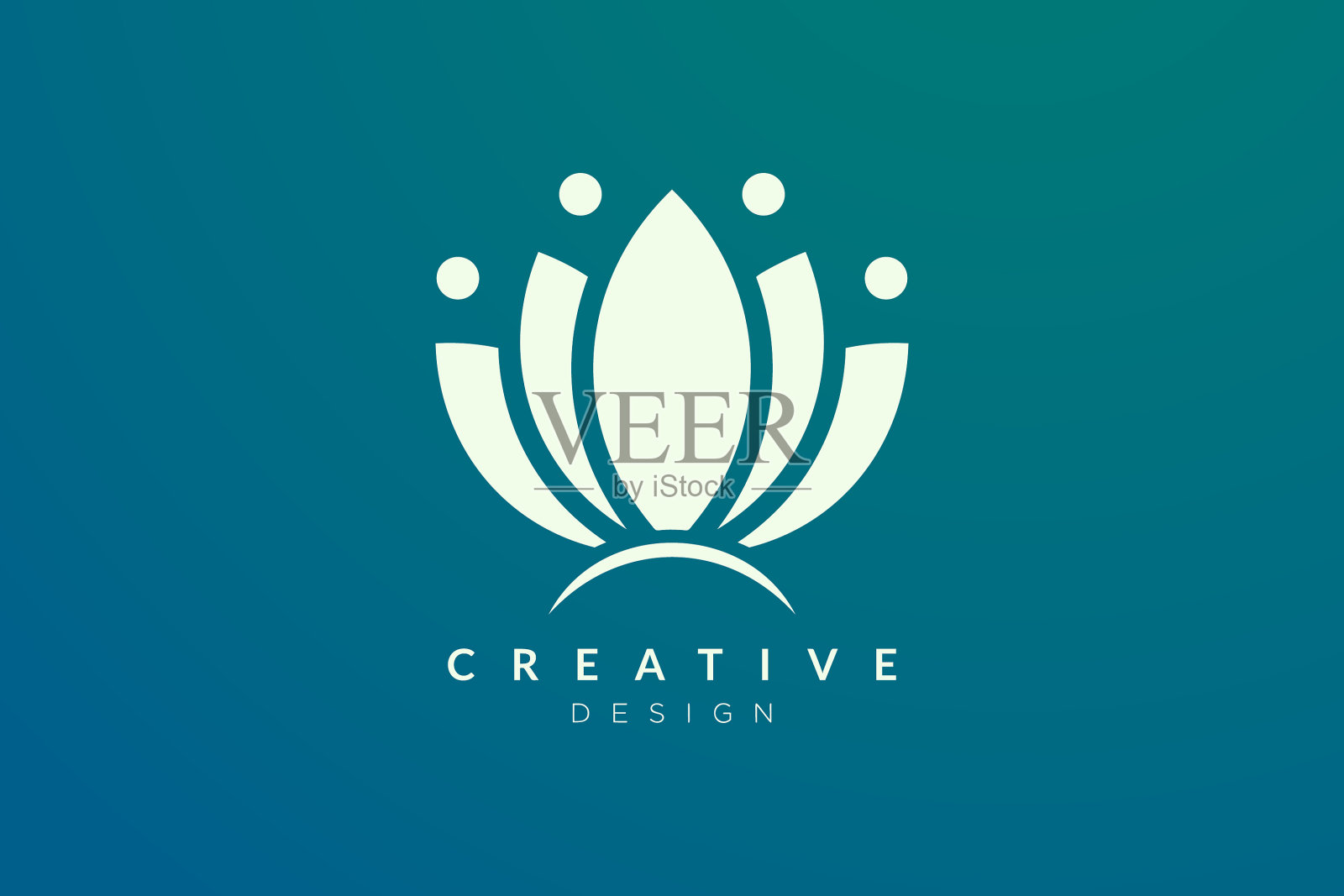 抽象金花设计现代极简主义插画图片素材