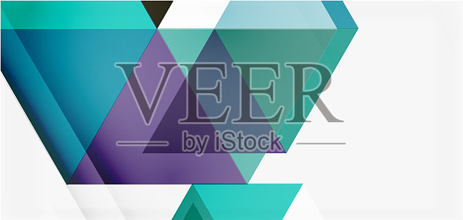 几何抽象背景马赛克三角形和插画图片素材