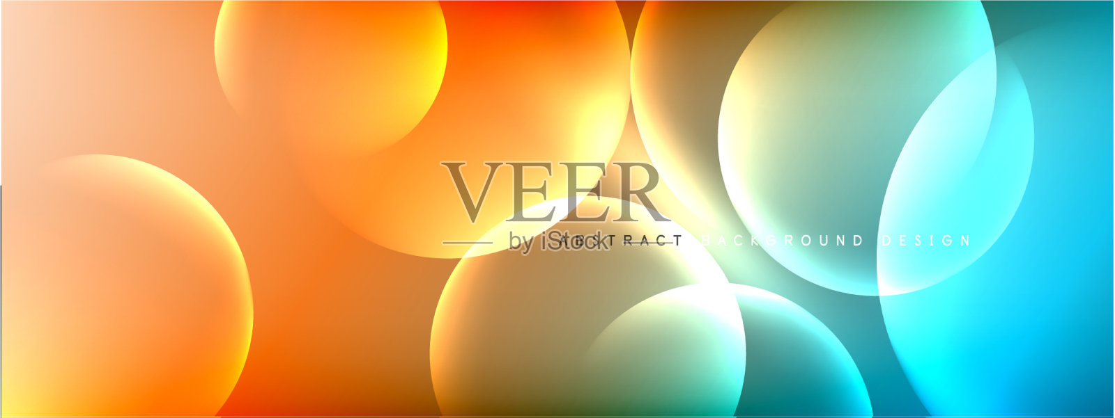 摘要背景液体气泡圈插画图片素材