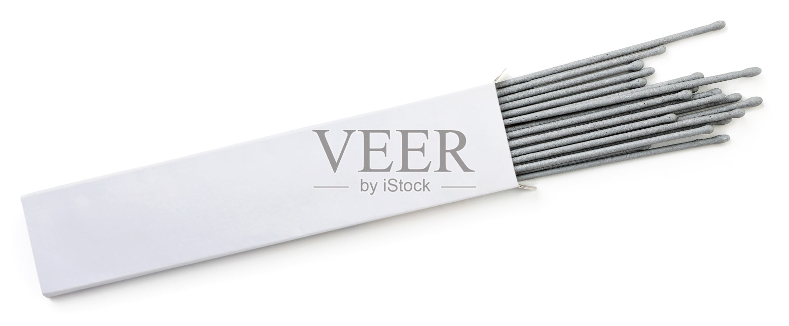 孟加拉灯在一个盒子在白色的背景,孤立。从上面看照片摄影图片