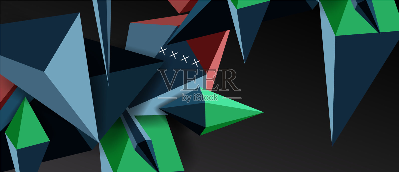 时尚简单的三角形抽象背景插画图片素材