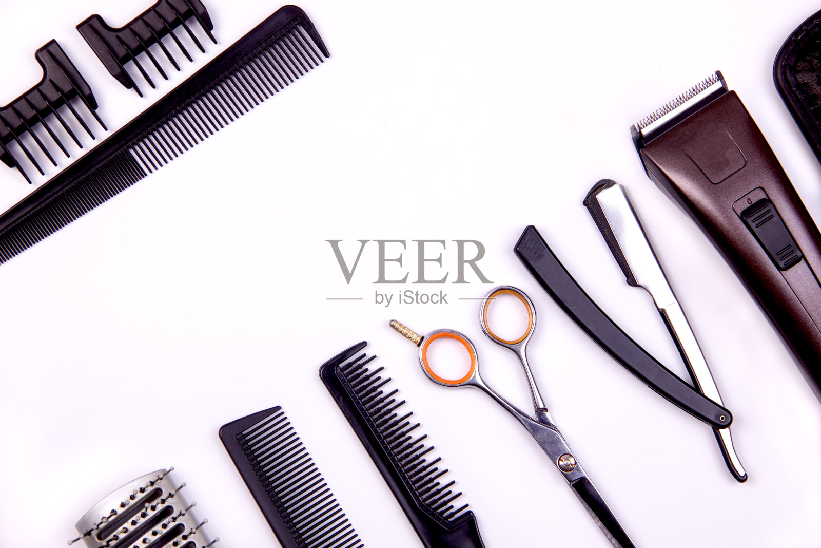 专业的美容工具摆放在桌面上查看照片摄影图片