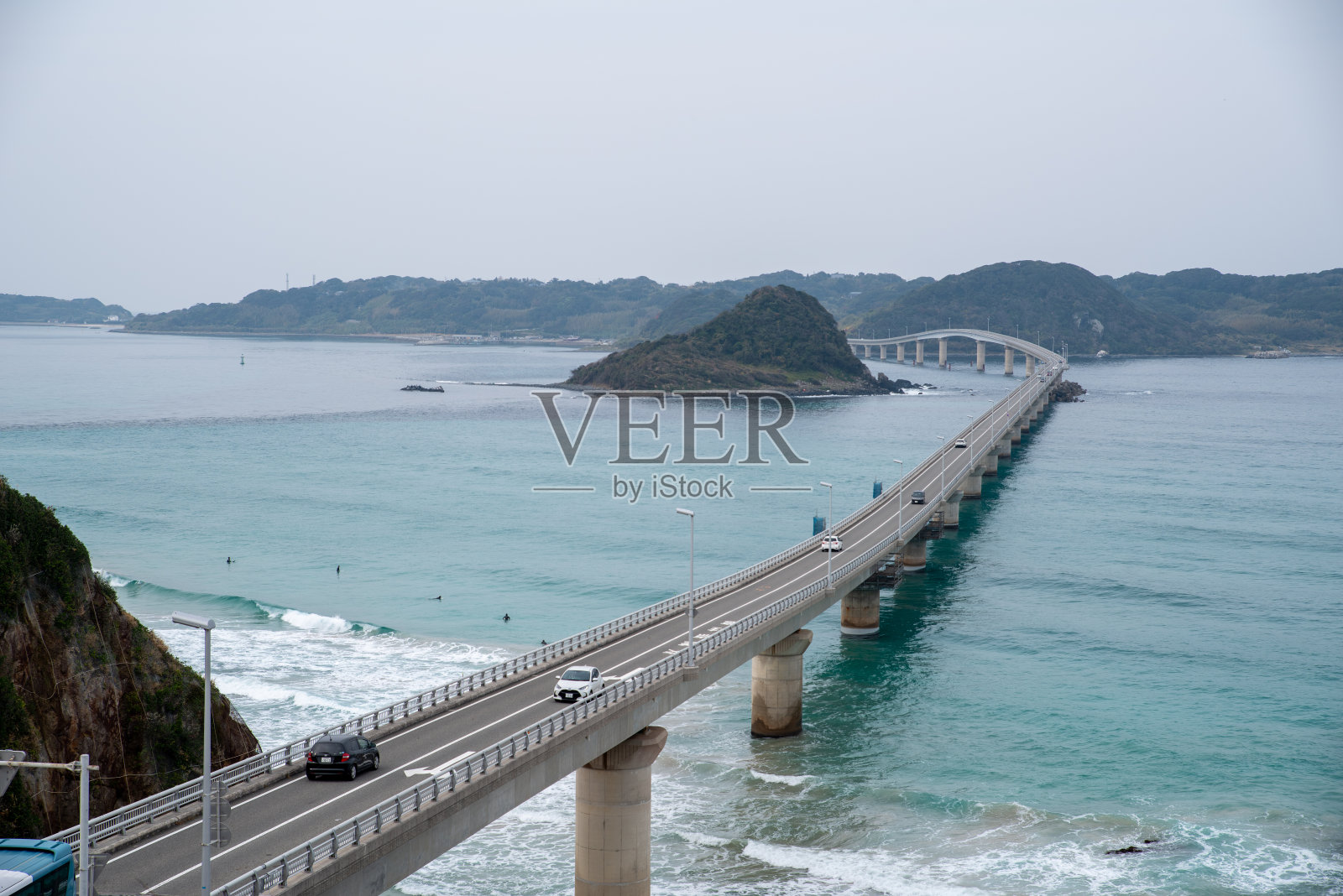 山口县马关市的津岛大桥照片摄影图片