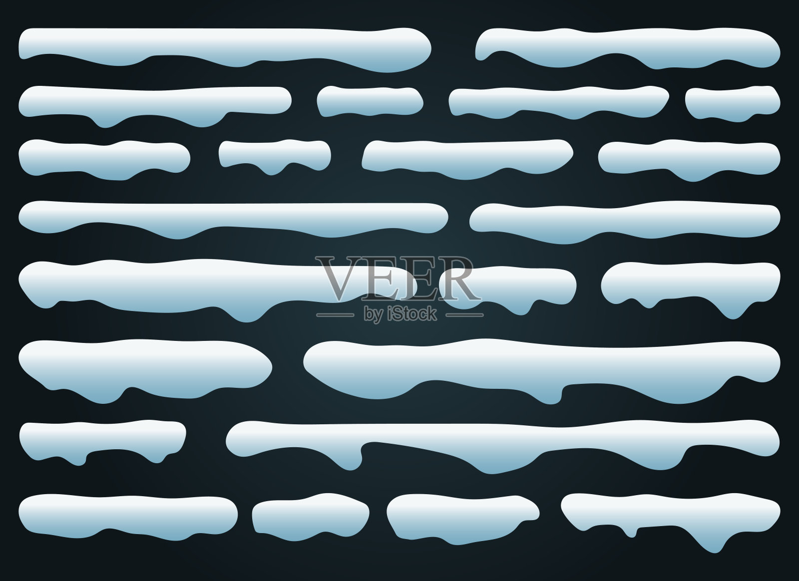 雪帽矢量设计插图孤立的背景插画图片素材