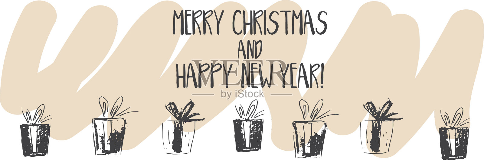 卡通横幅为节日主题贺卡插画图片素材