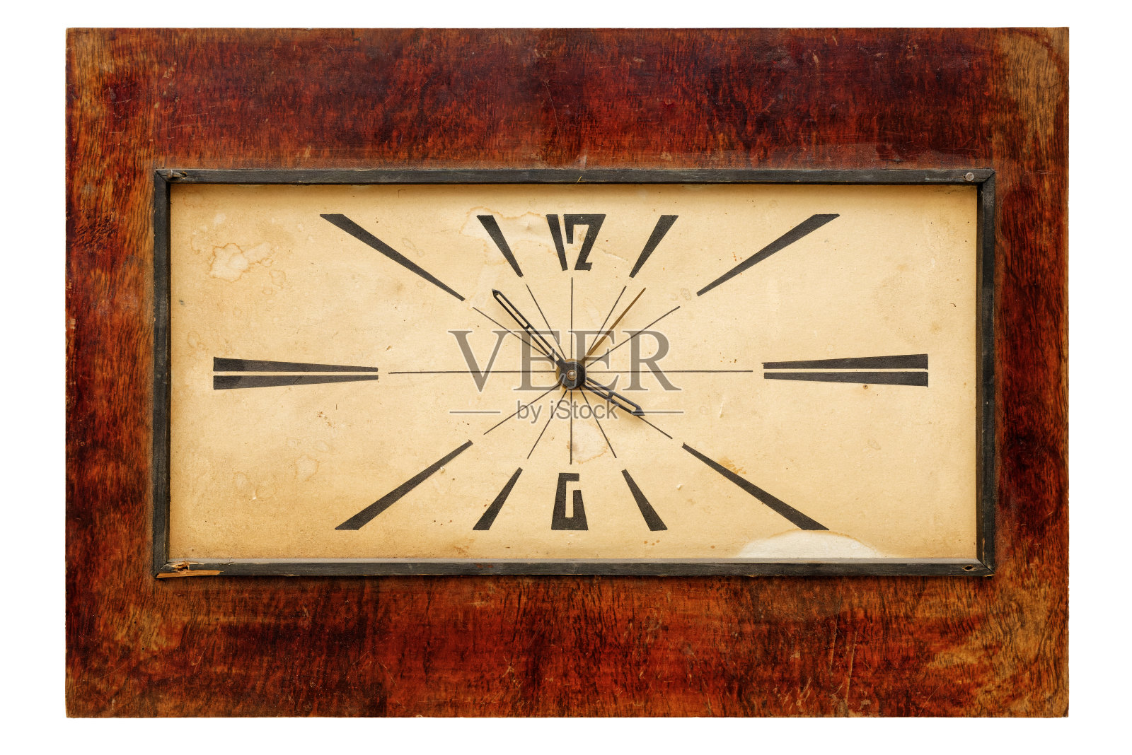 老式复古矩形挂钟照片摄影图片