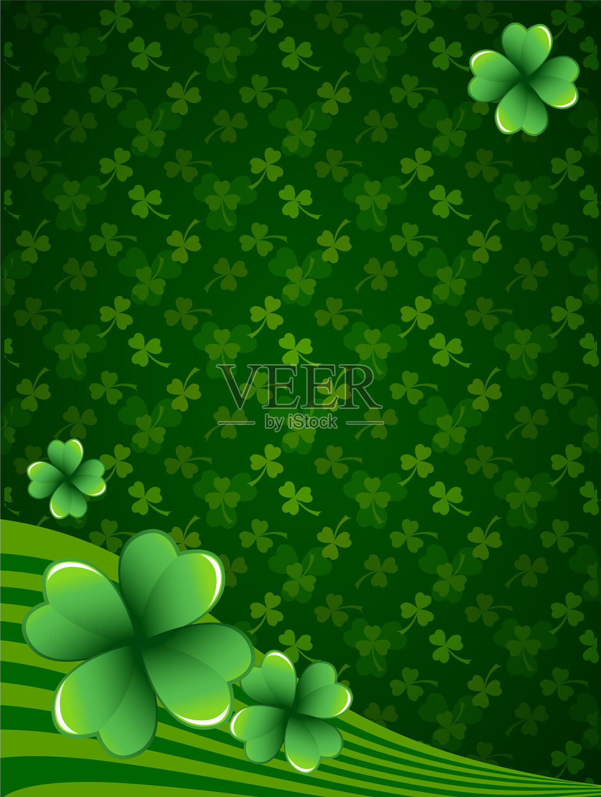 圣帕特里克节背景插画图片素材