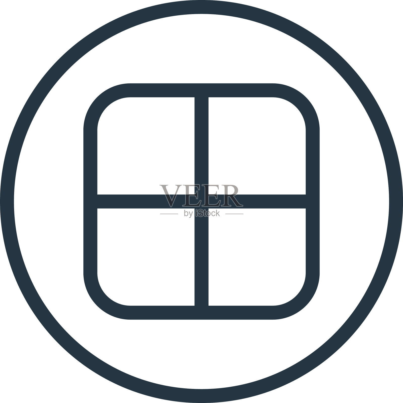 网格图标网格可编辑笔划网格线性符号图标素材