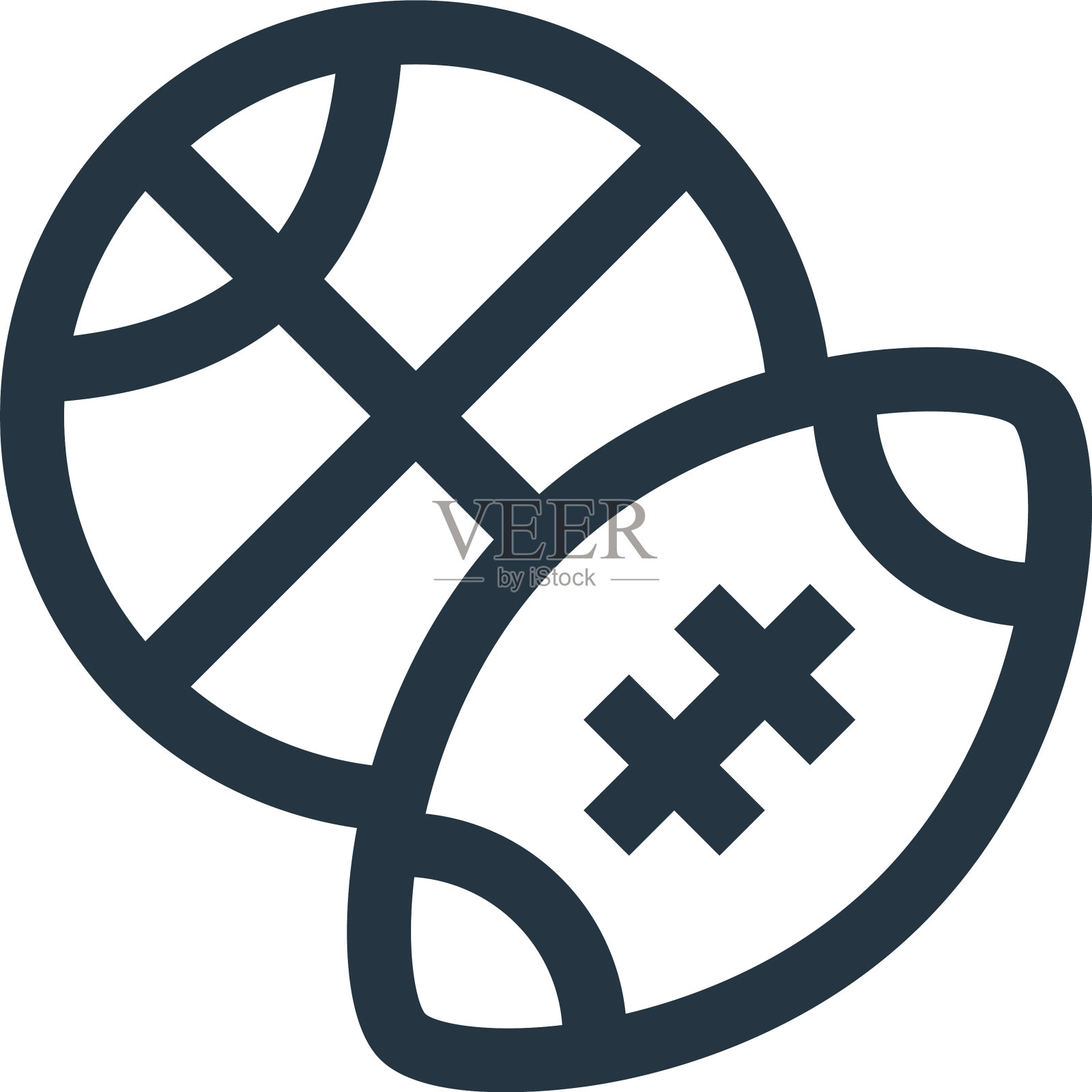 新闻图标孤立在白色背景大纲图标素材