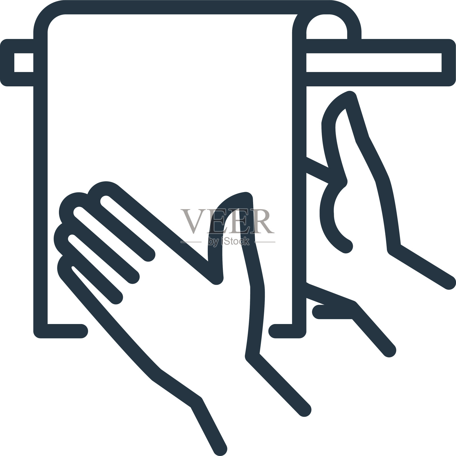 浴巾图标浴巾可编辑冲澡图标素材