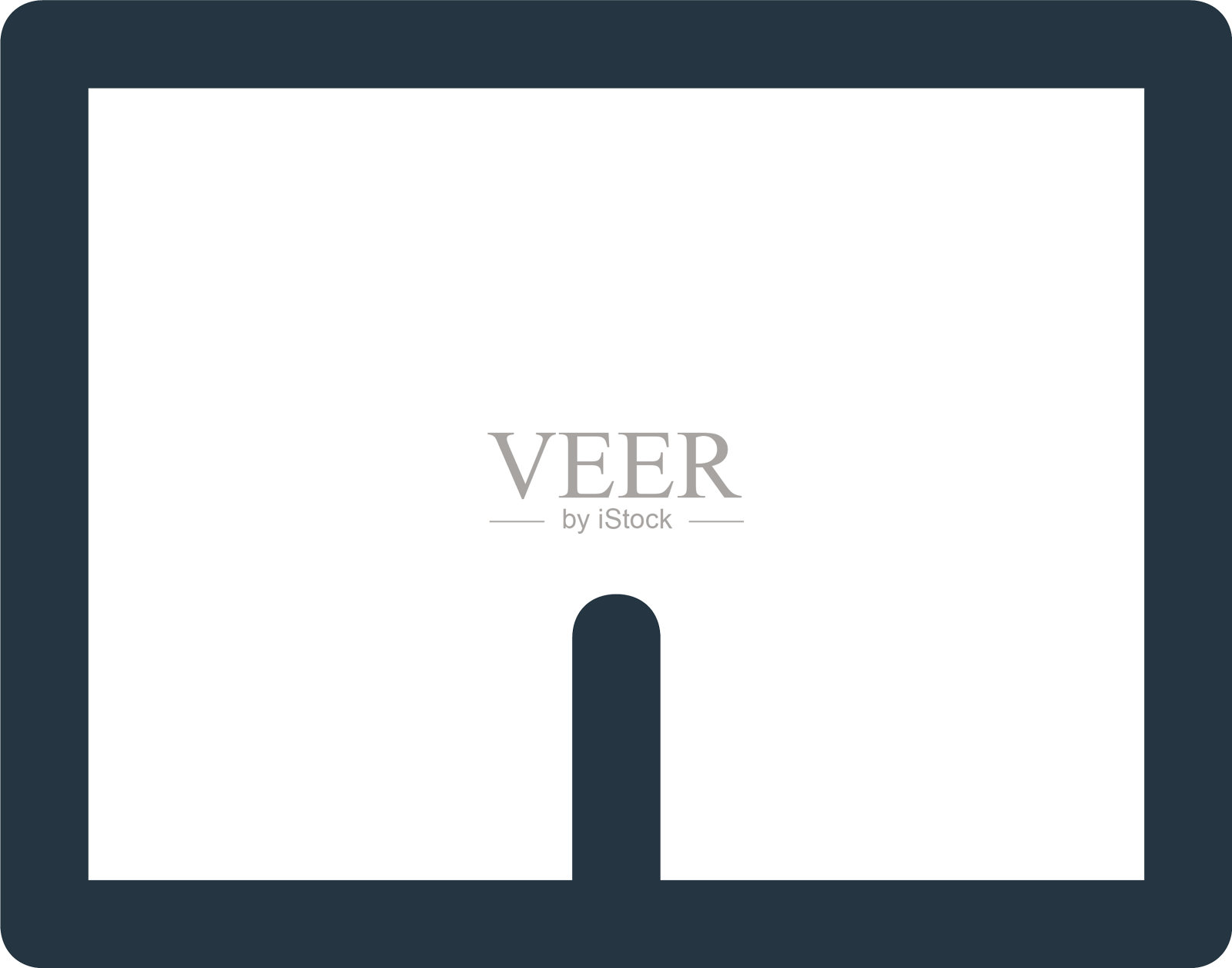 触摸板图标隔离在白色背景图标素材