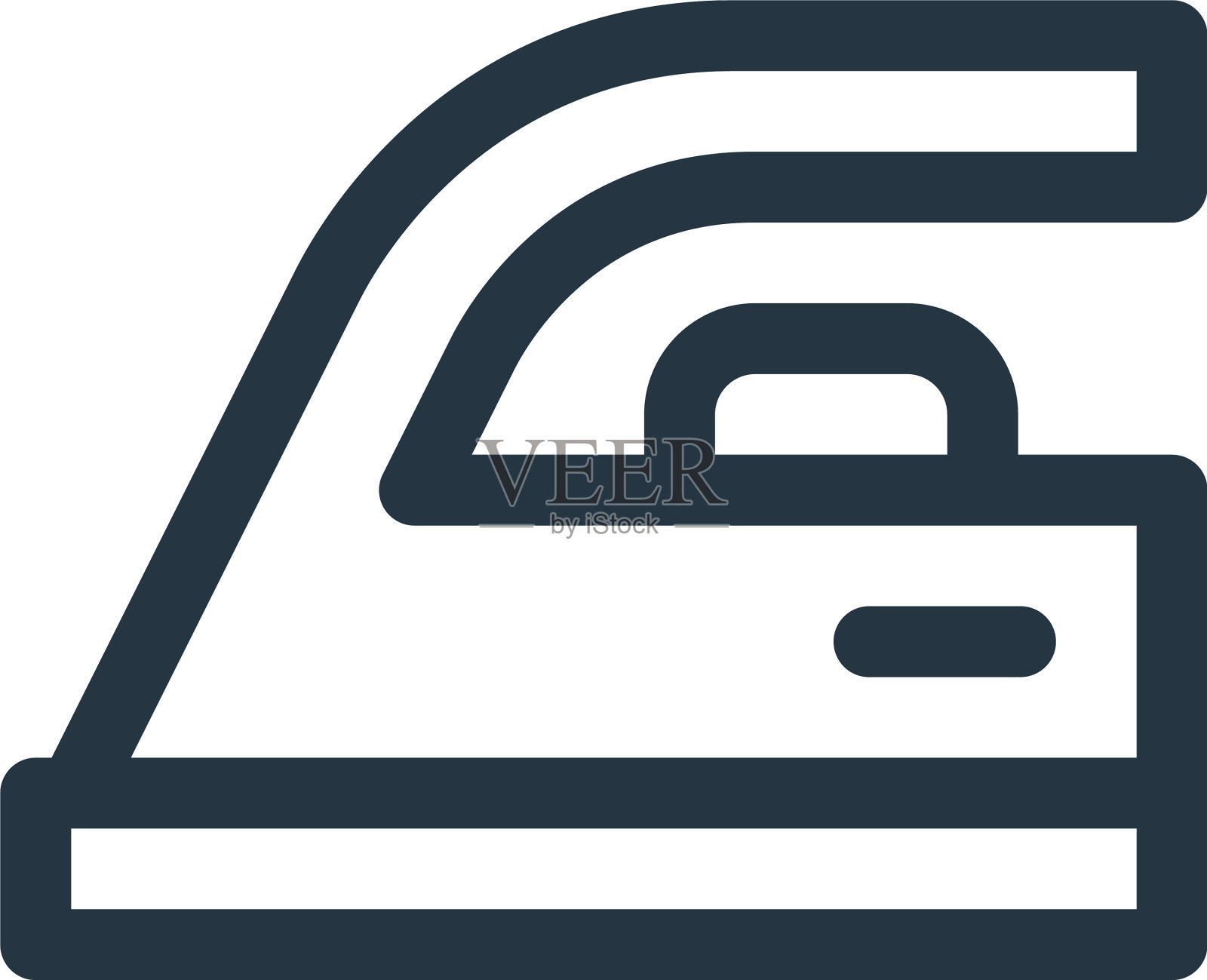 铁图标铁可编辑笔划铁线性符号图标素材