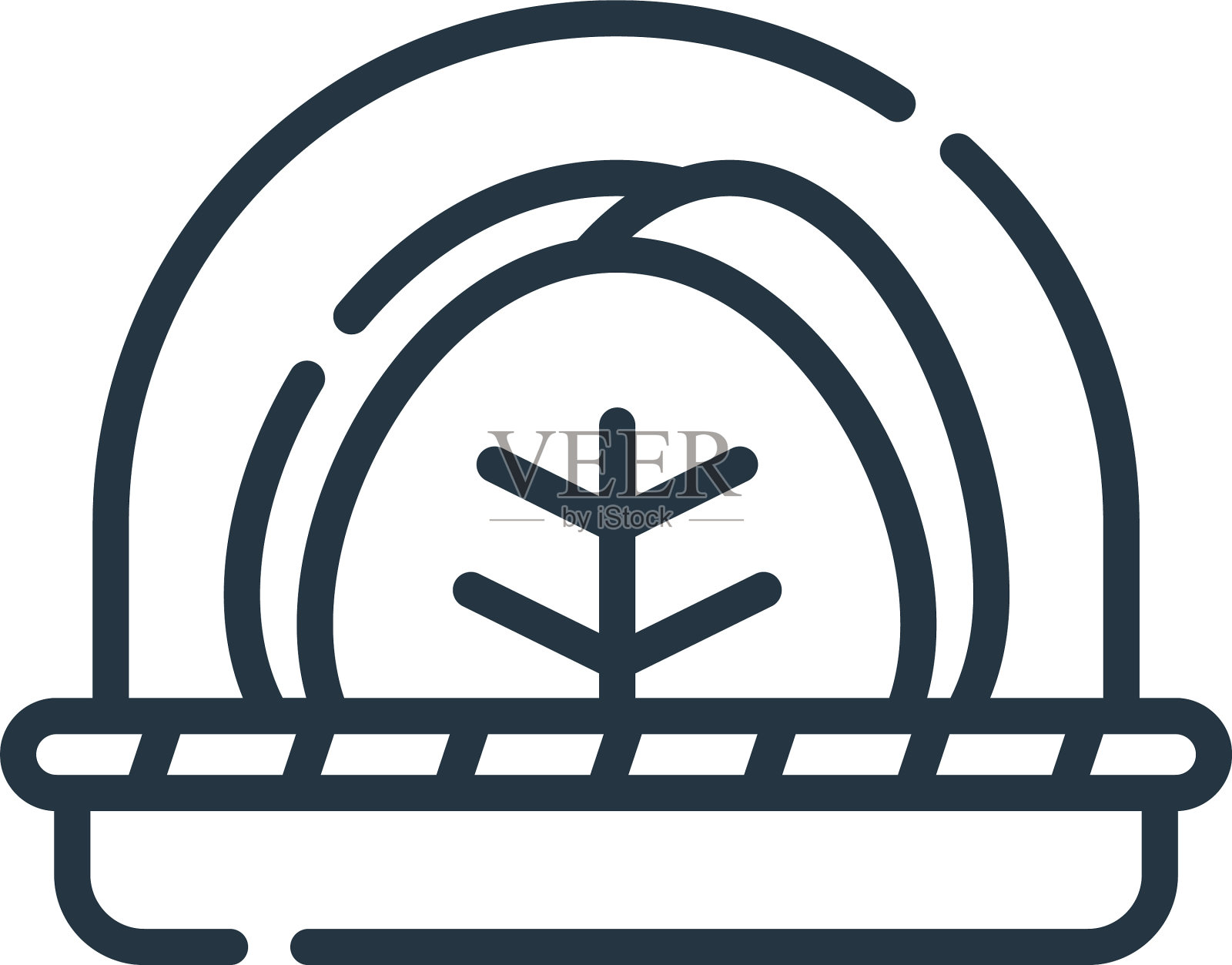 卷心菜图标孤立的白色背景轮廓图标素材