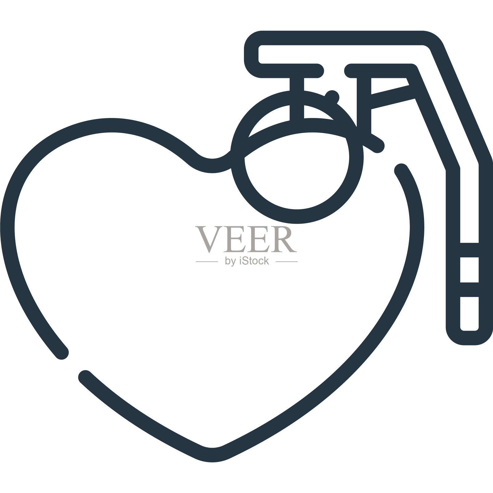 手榴弹图标孤立在白色背景轮廓图标素材