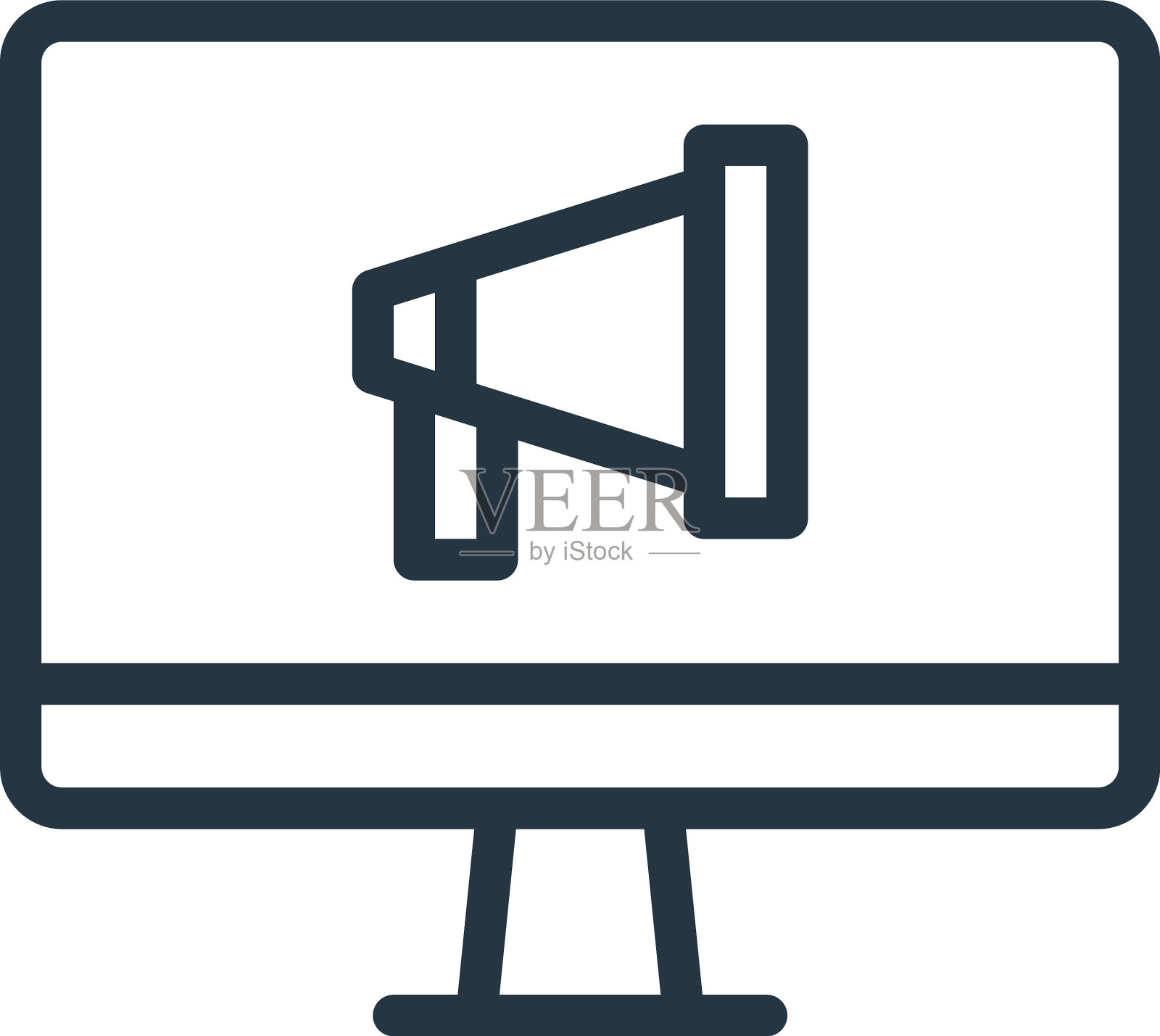 电脑图标电脑可编辑笔画电脑图标素材