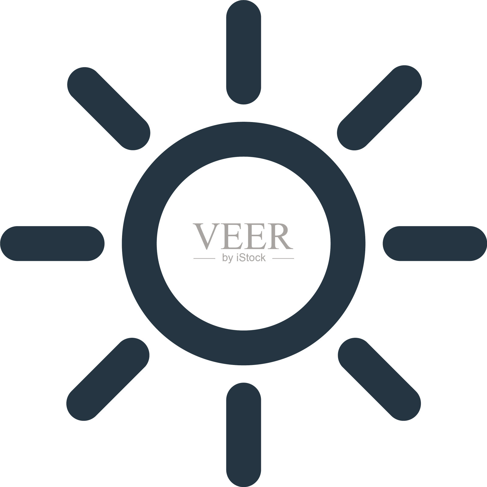 亮度图标孤立在白色背景插画图片素材