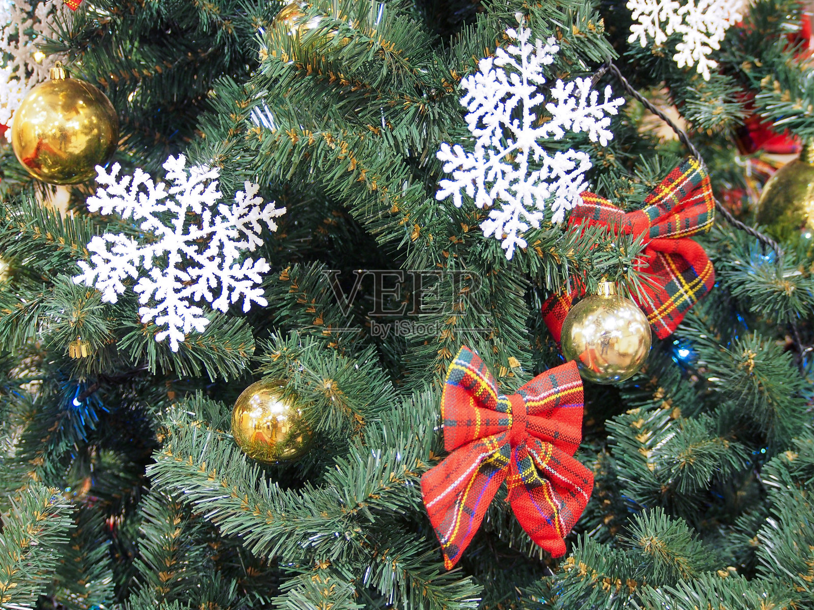 新年和圣诞节的装饰,节日的气氛。照片摄影图片