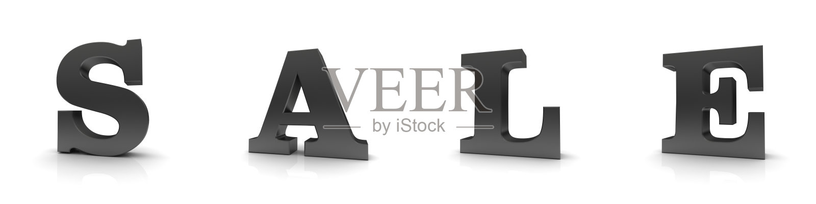 销售字母黑色大写字母文本3d照片摄影图片