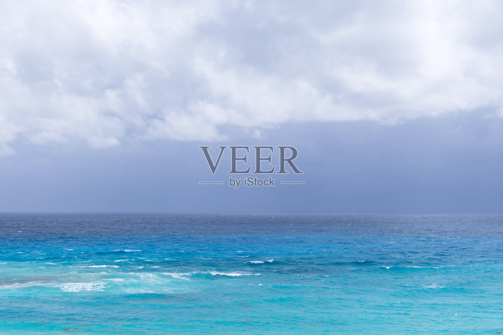 美丽的加勒比海上的暴风雨天气照片摄影图片