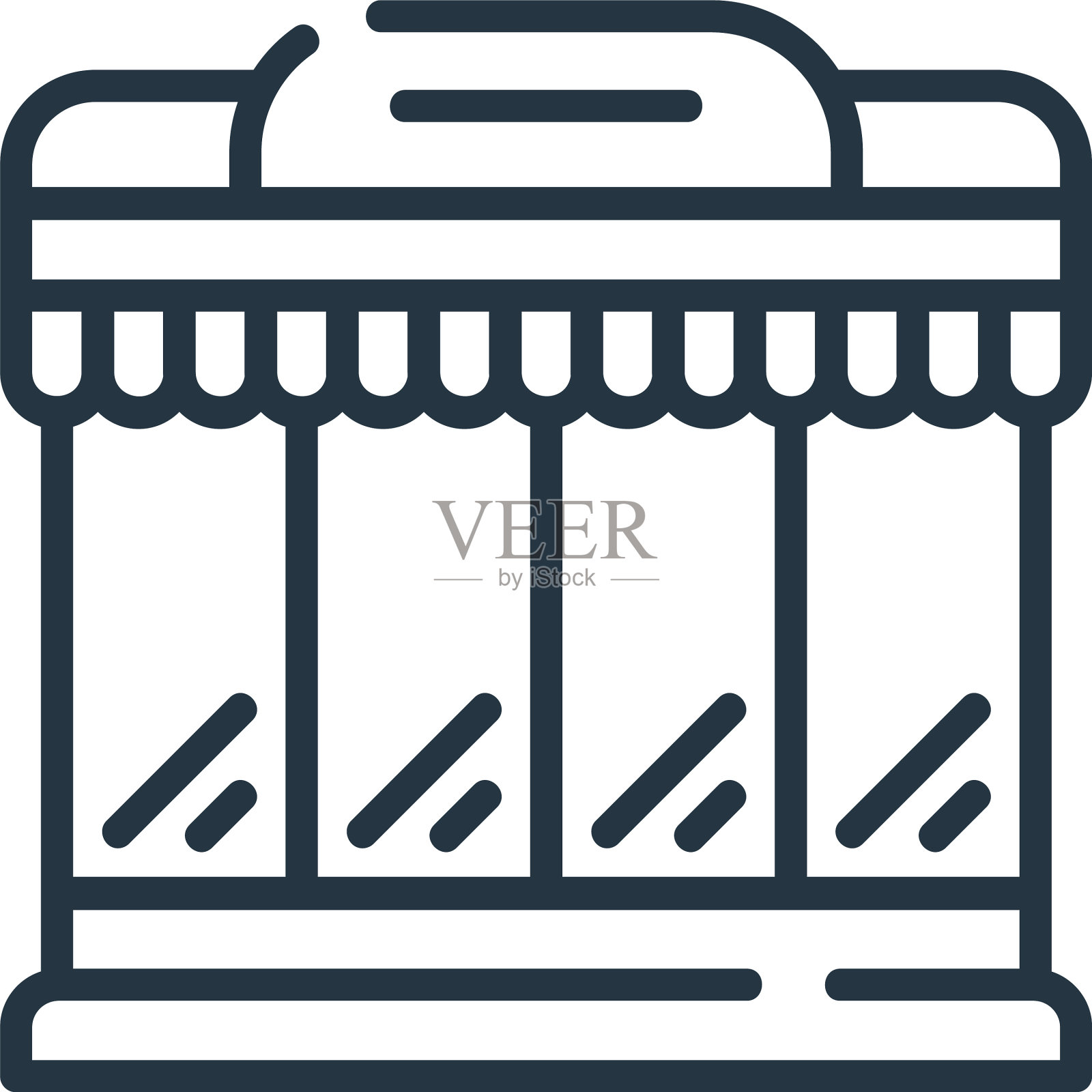 超市图标孤立在白色背景图标素材