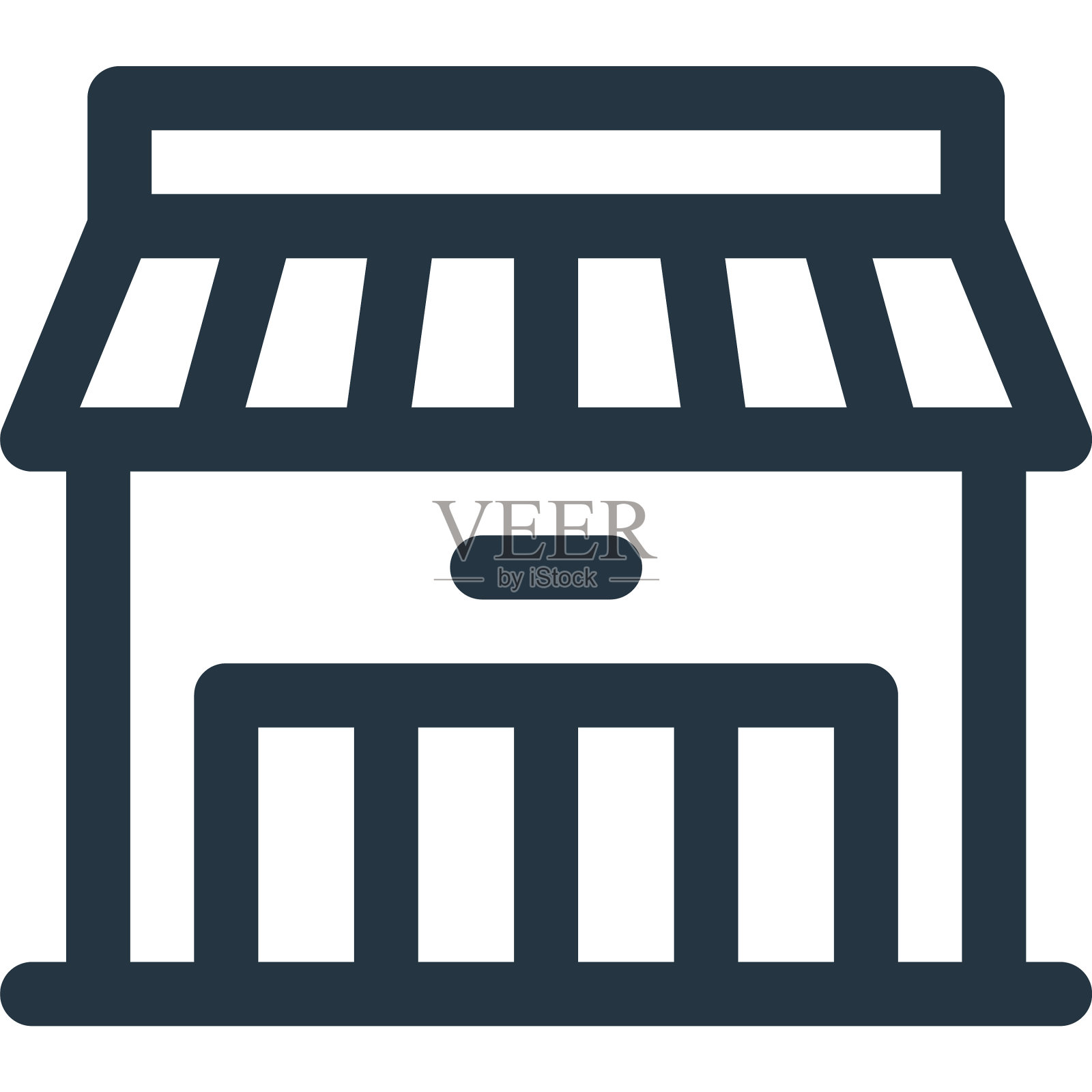 存储图标存储可编辑的笔触存储线性图标素材