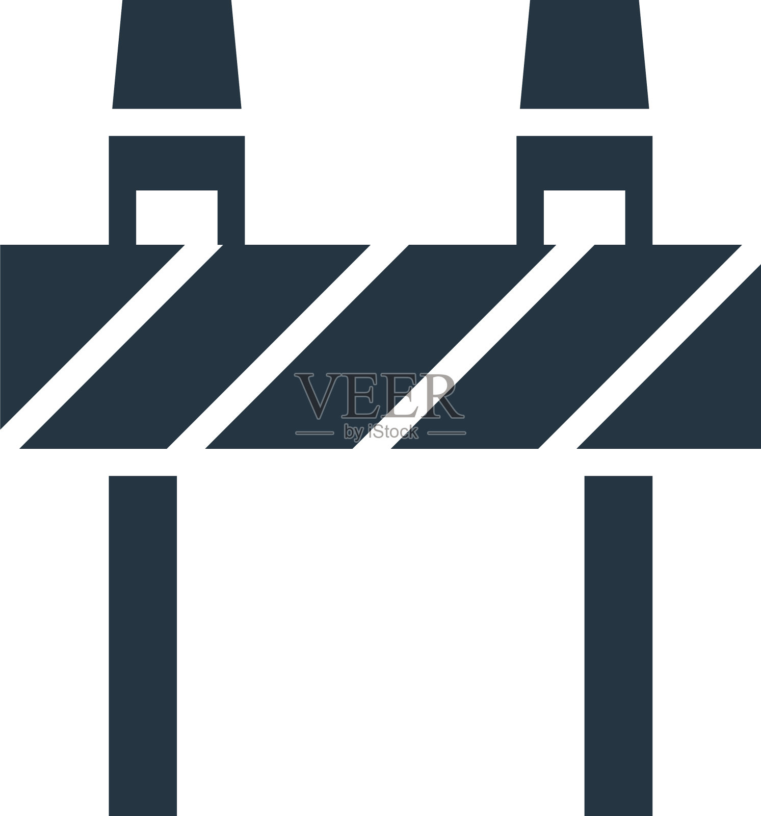 路障图标路障可编辑的行程道路插画图片素材