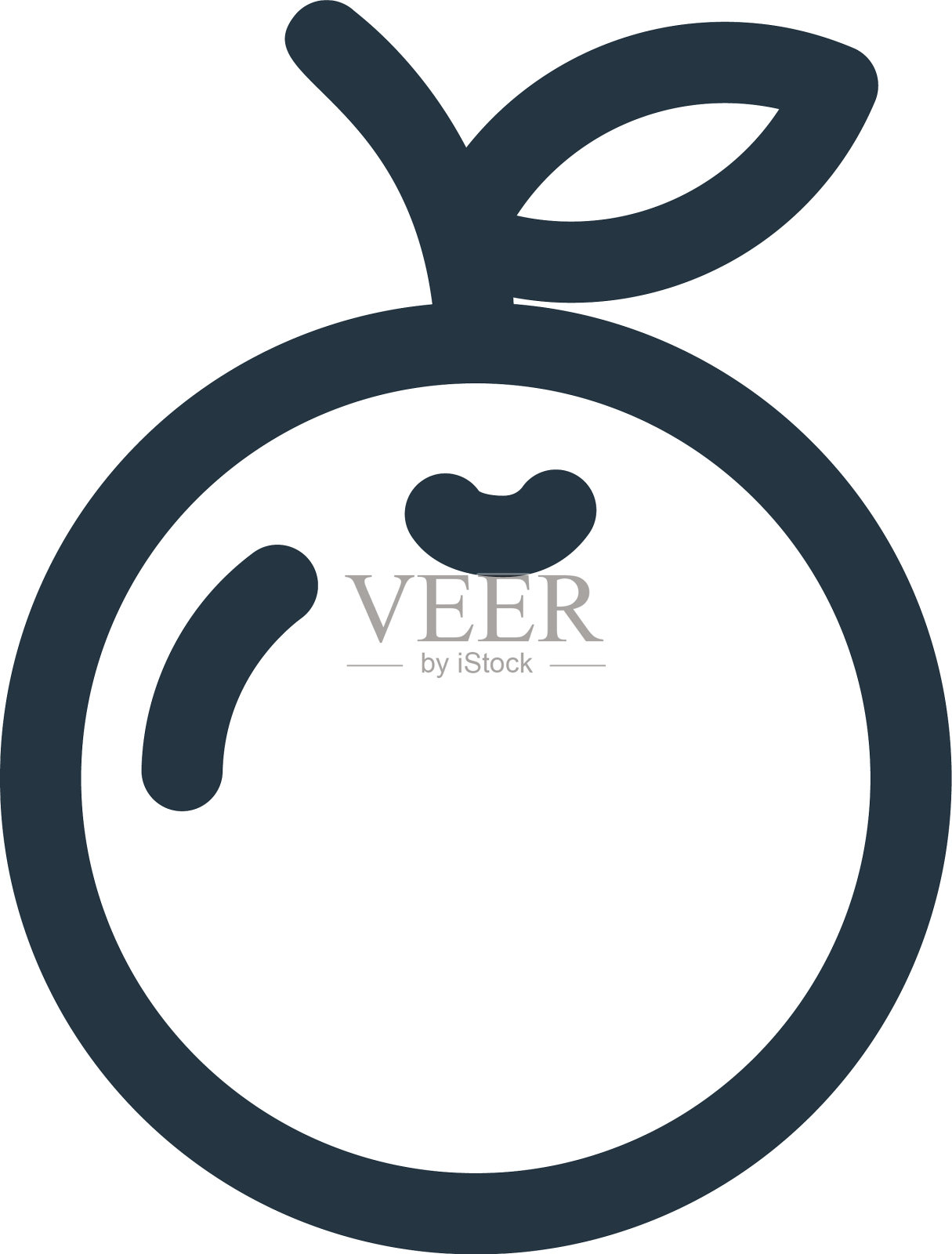 橙色图标橙色可编辑笔触橙色线性设计元素图片