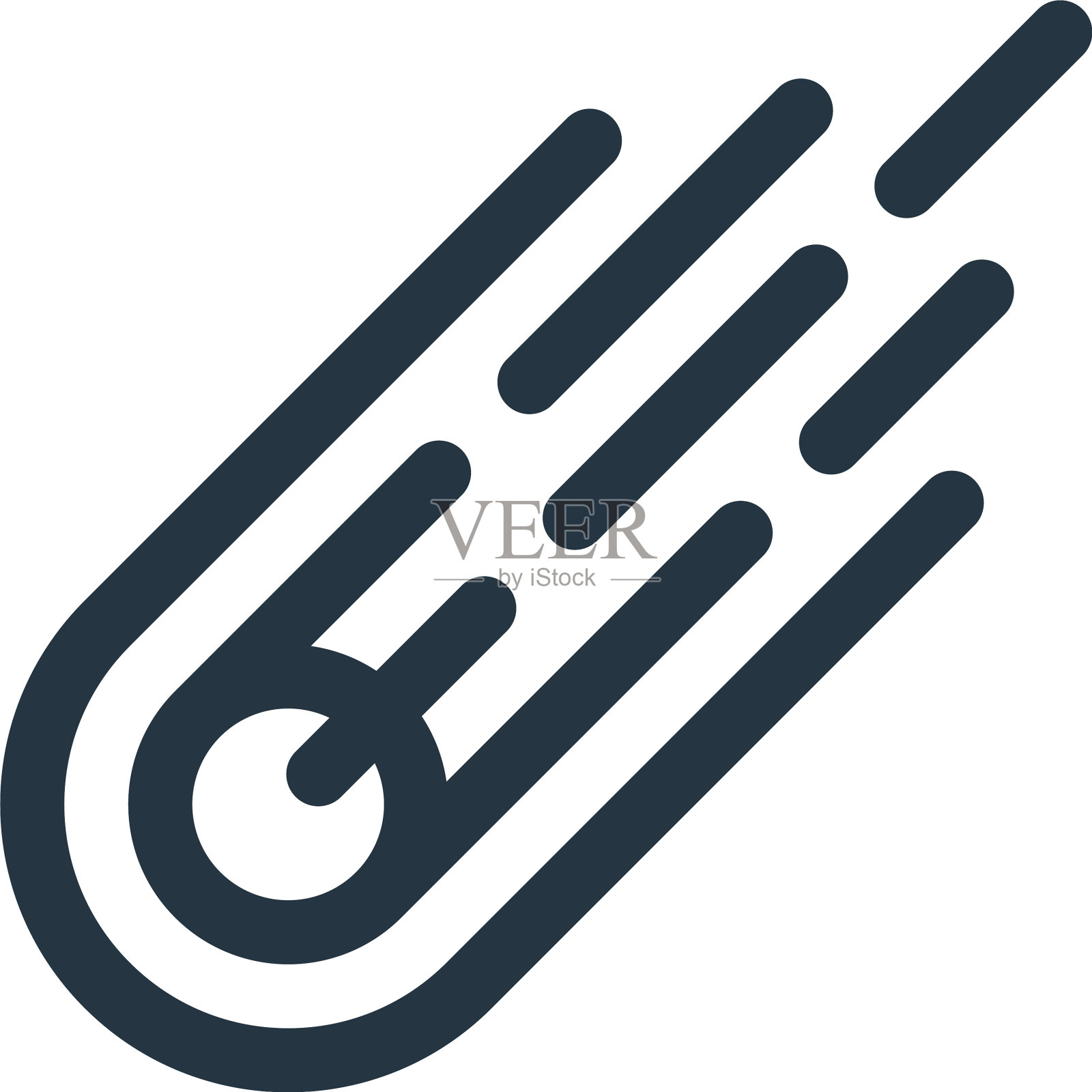 陨石图标陨石可编辑的中风图标素材