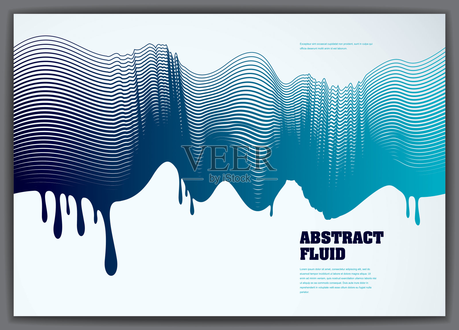 抽象流体矢量背景与彩色液滴波。3d彩色梯度运动艺术。线条纹理,动态面,曲线线条,流动形状。设计模板素材