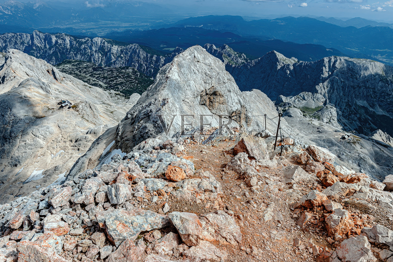 从马里特里格拉夫,戈伦伊斯卡,朱利安阿尔卑斯山,斯洛文尼亚,欧洲的山脊上观看照片摄影图片