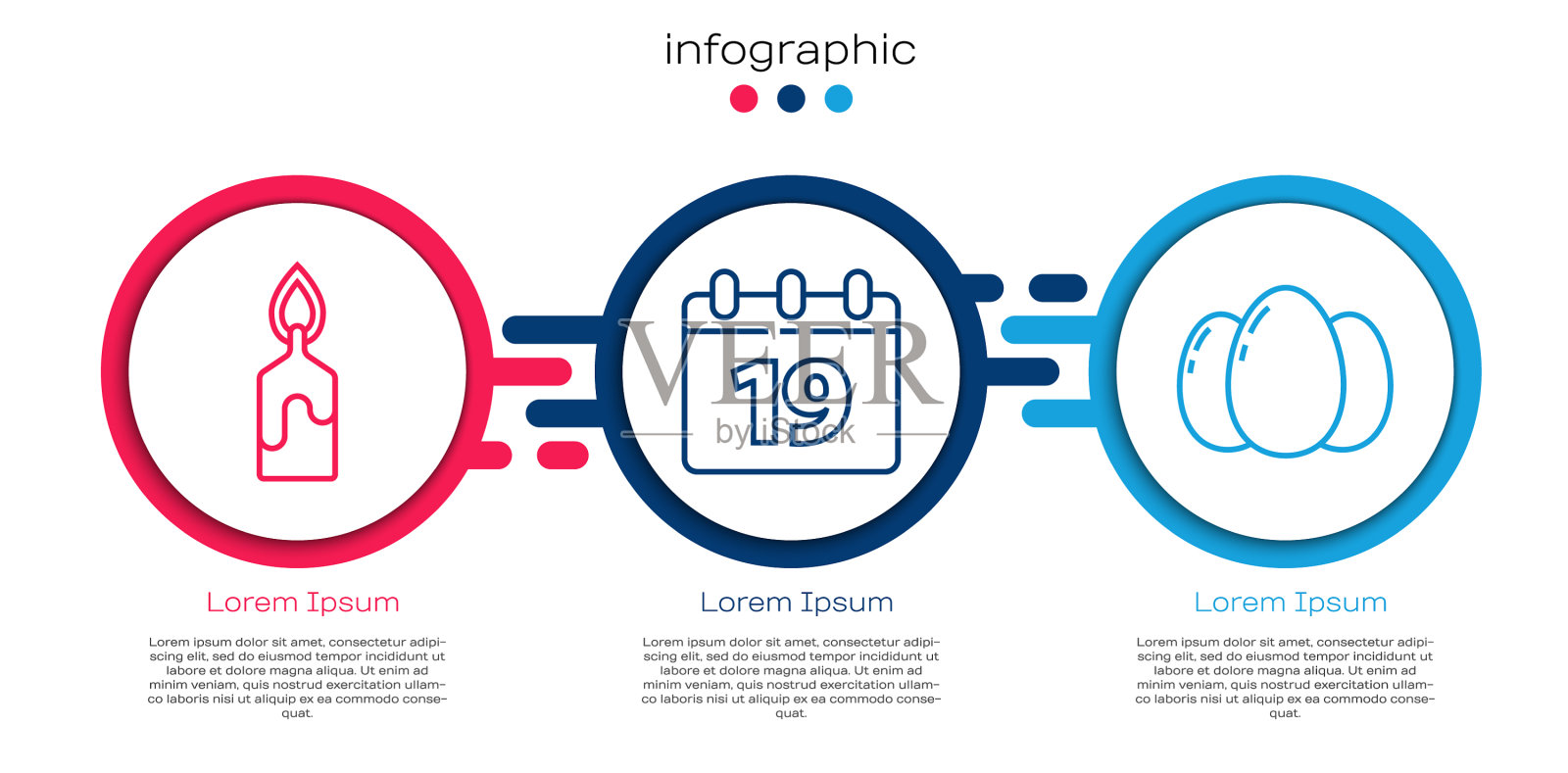 设行燃烛挂历与快乐插画图片素材