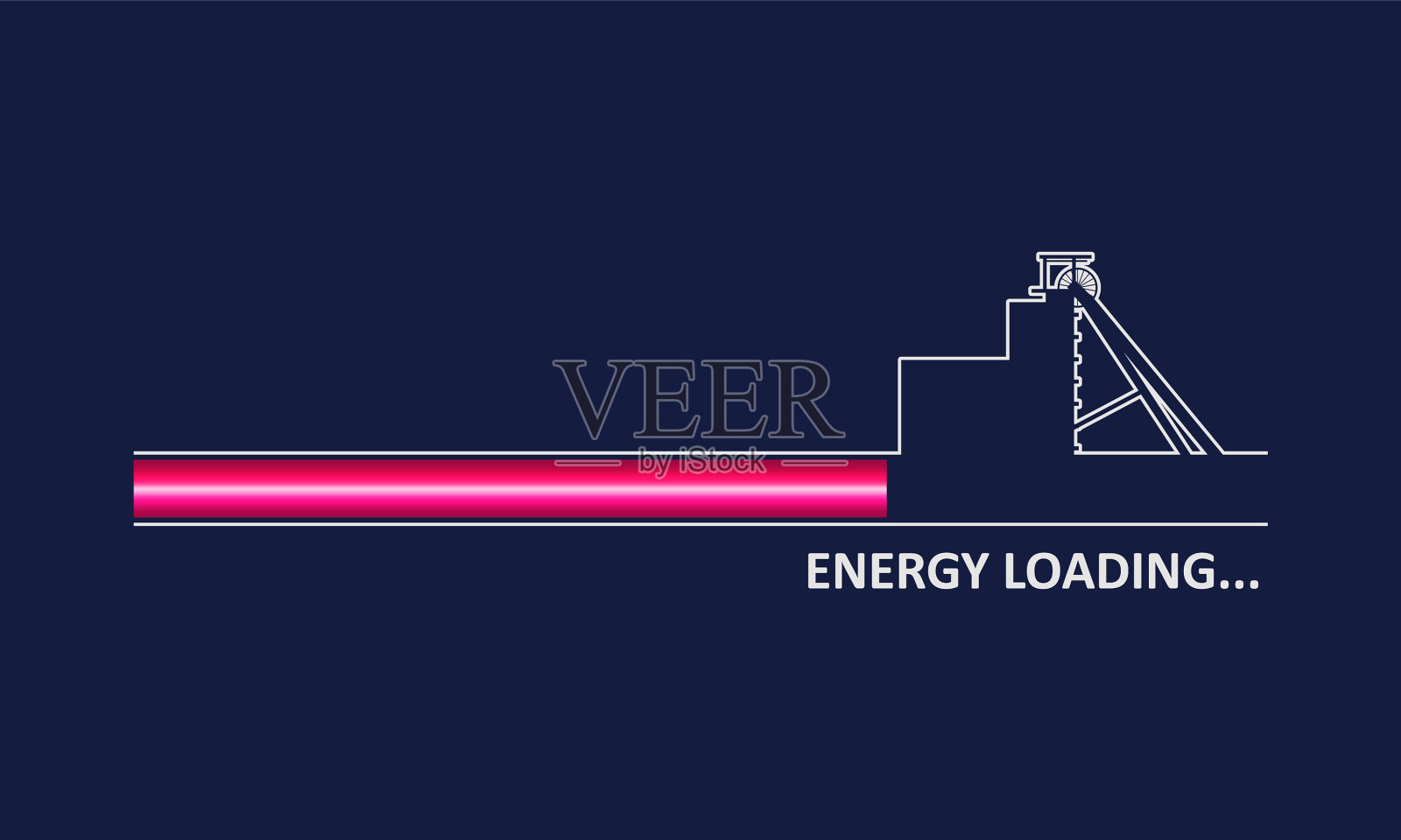 煤炭开采插画图片素材