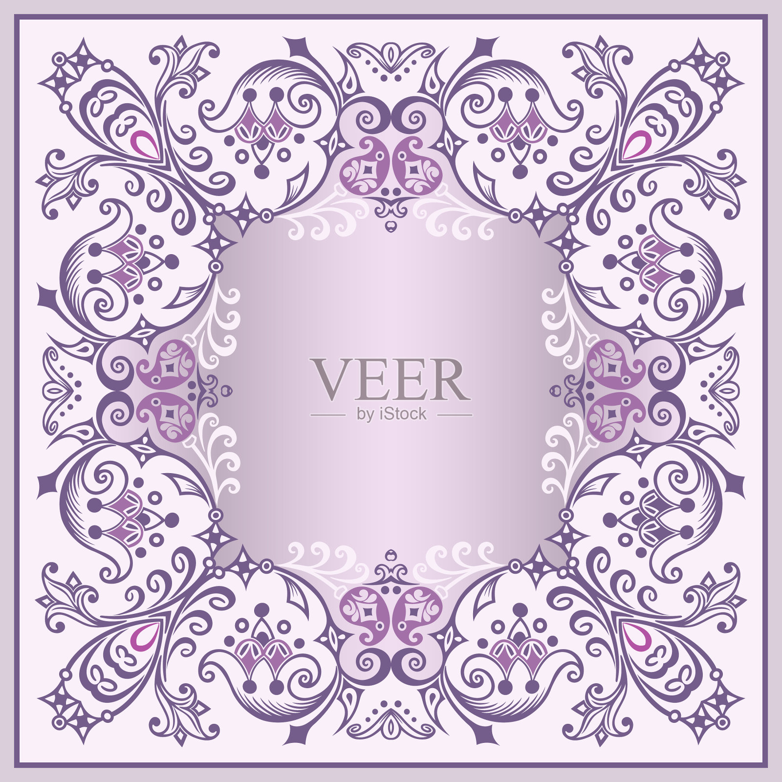 花的民族装饰插画图片素材