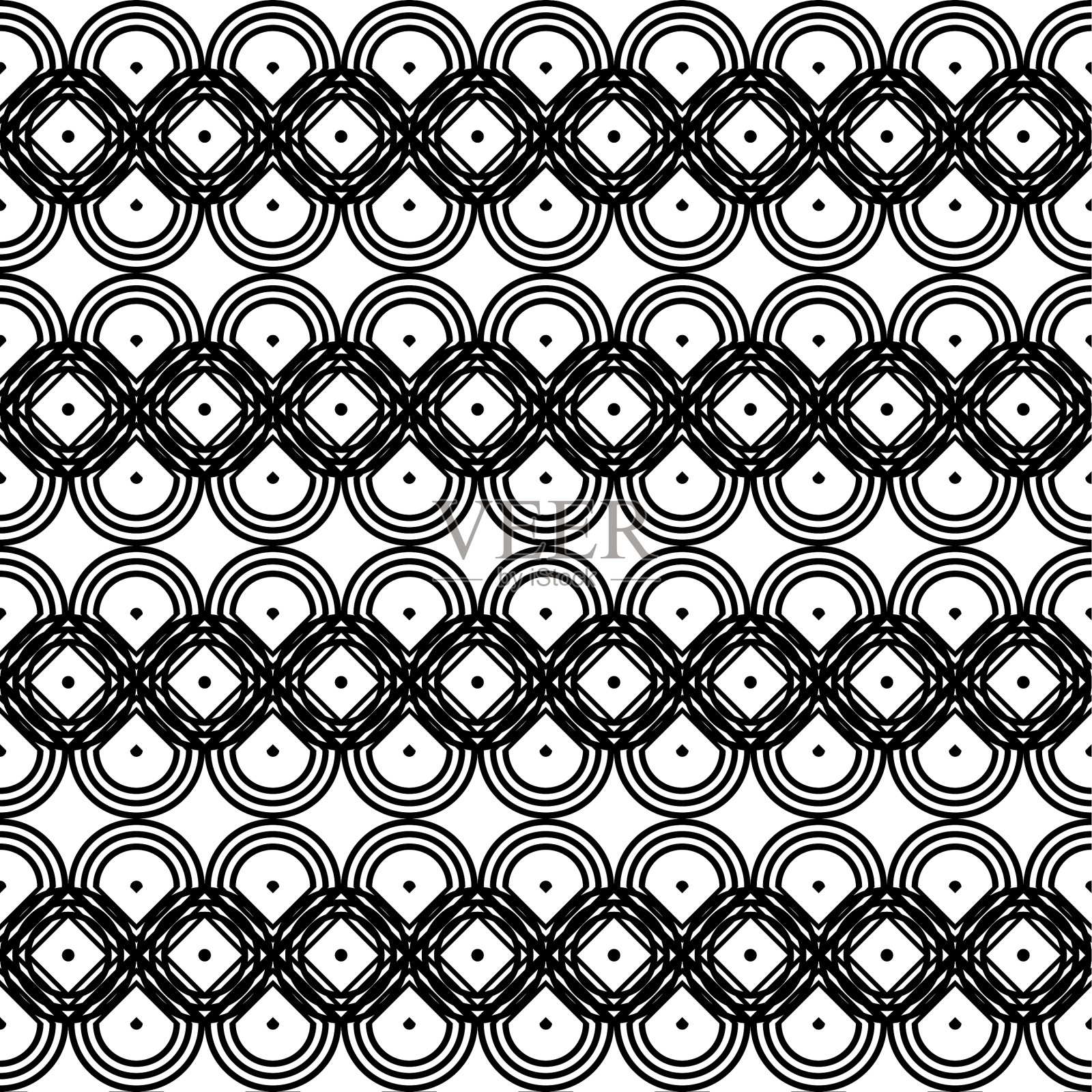 设计无缝单色光栅之字形图案插画图片素材