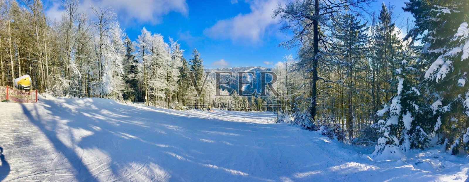 上奥地利冬季仙境照片摄影图片