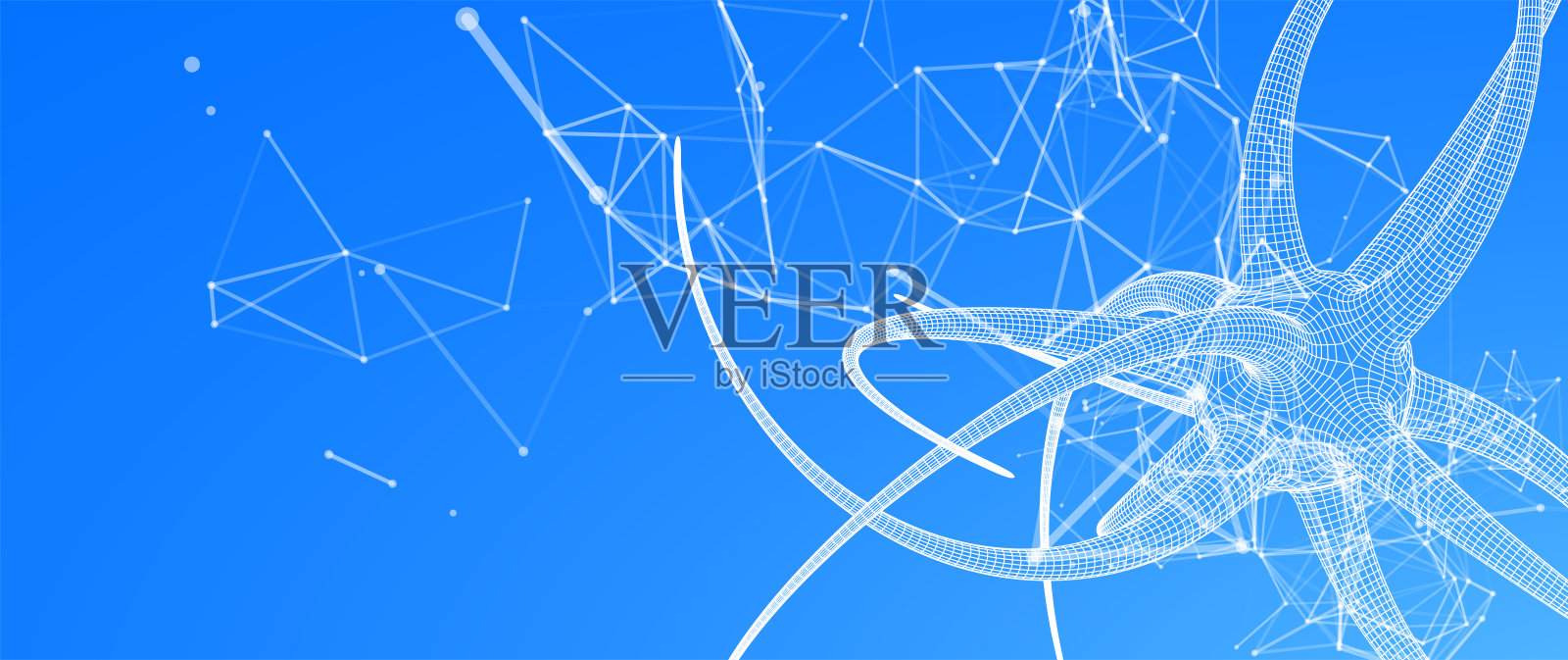 微生物学病毒科学三维矢量。微小的细菌。细菌、微生物、病毒和微生物背景。插画图片素材