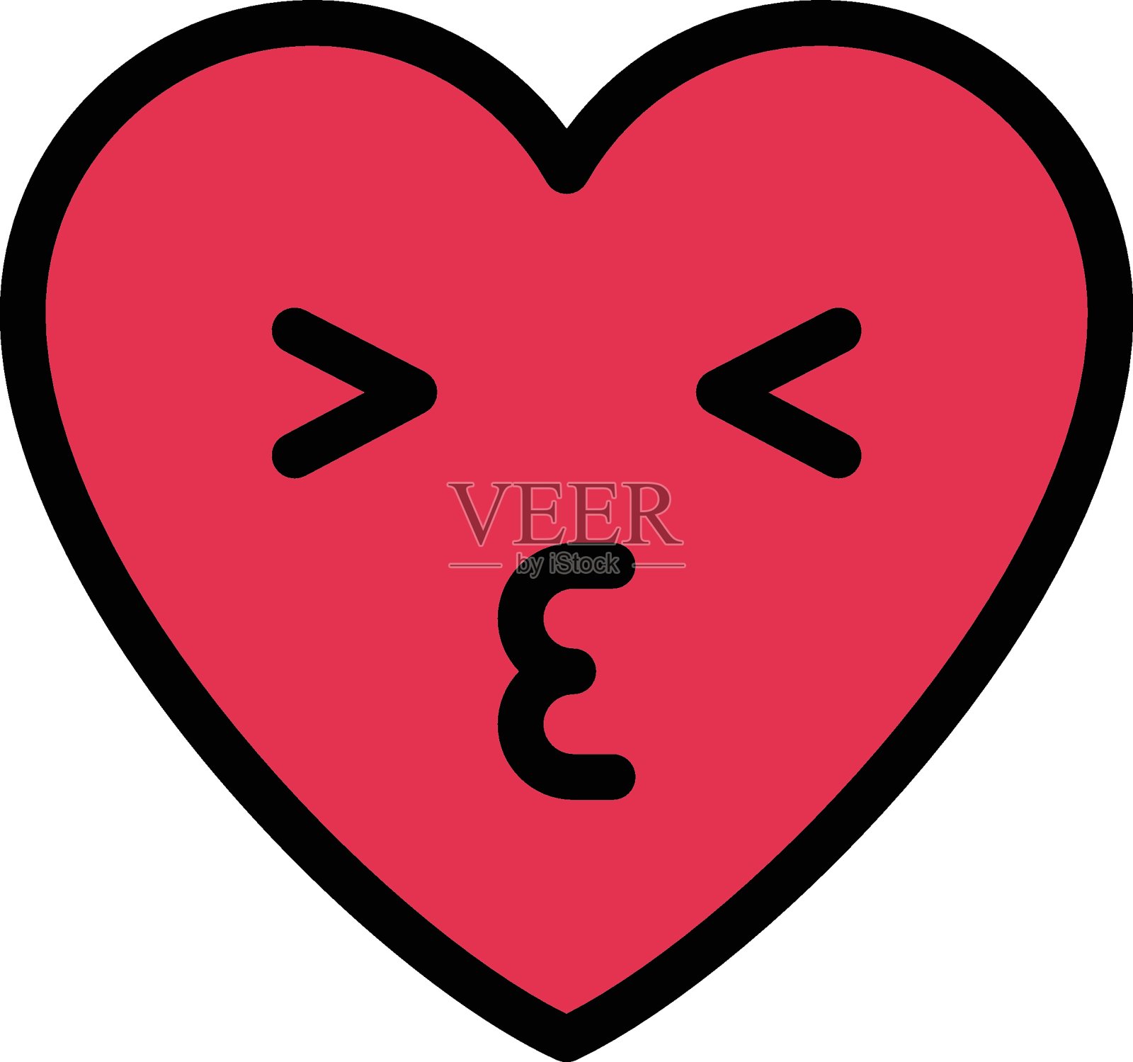 吻插画图片素材