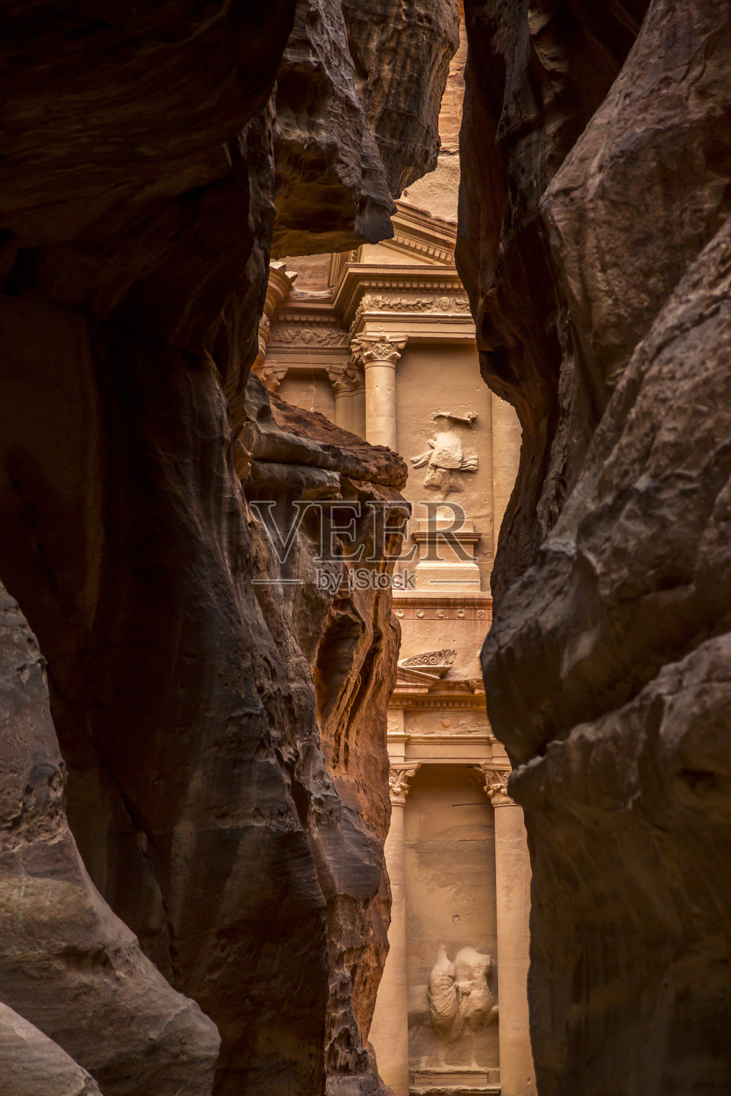 约旦佩特拉蛇道的尽头照片摄影图片