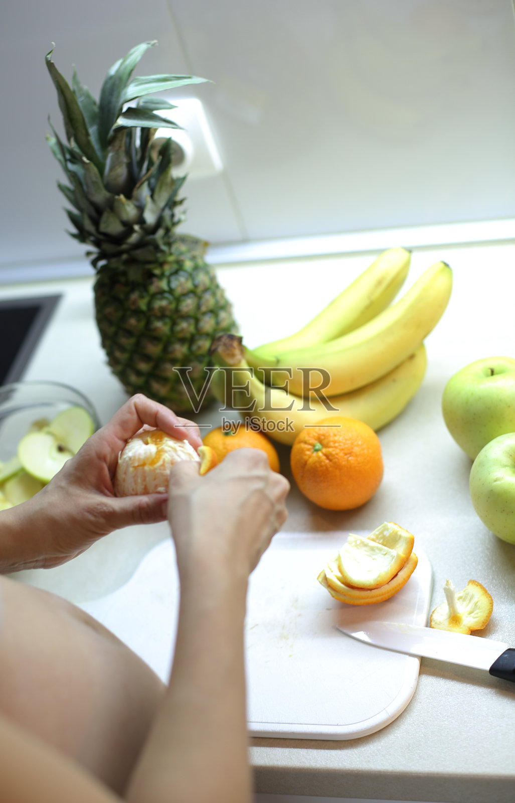 在家吃早餐照片摄影图片