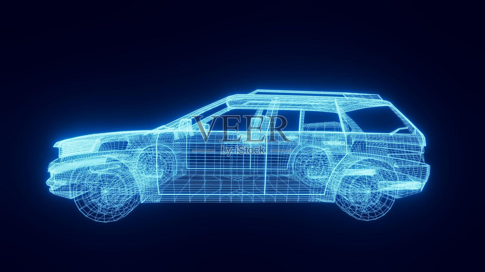 电线框架看普通汽车在黑色的背景照片摄影图片