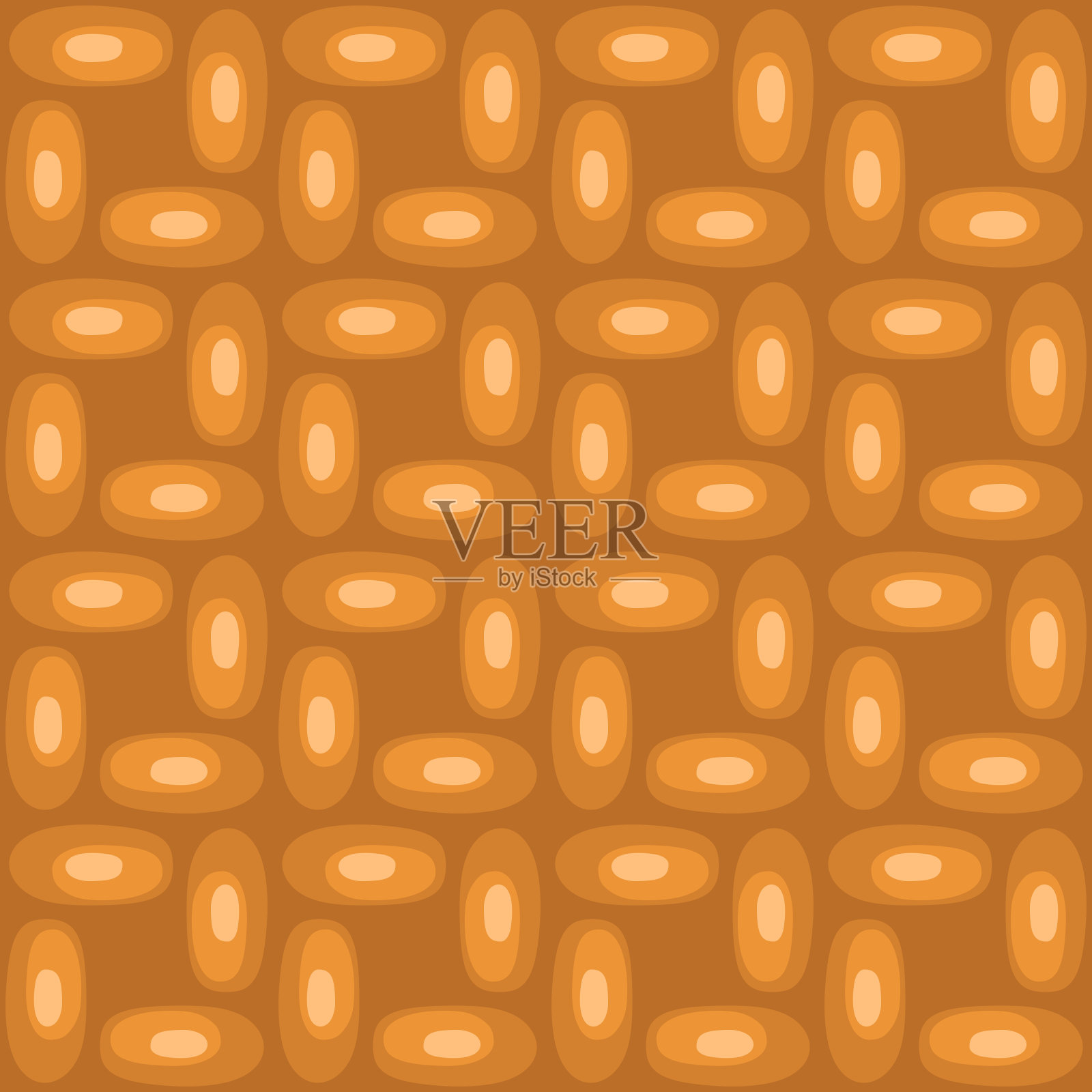 平面抽象无缝模式在复古风格装饰任何表面。插画图片素材