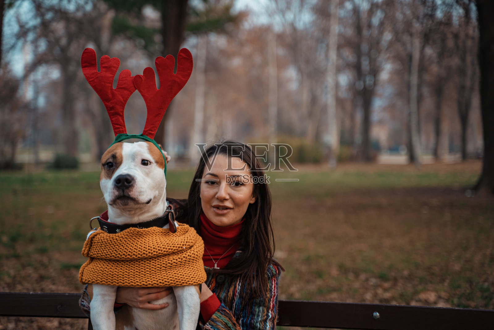 我的狗喜欢穿戏服照片摄影图片