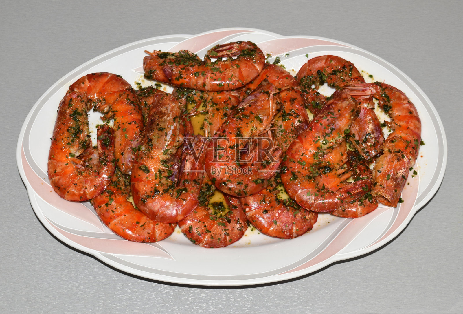 自制的烤虾照片摄影图片