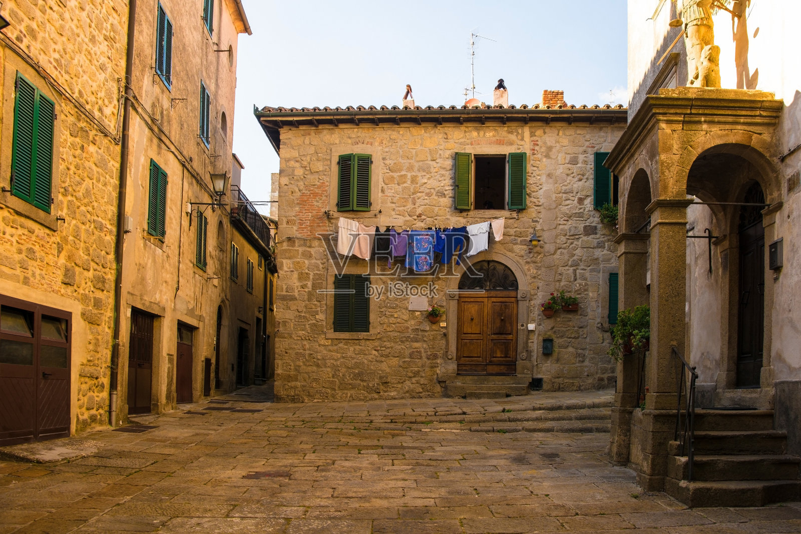 托斯卡纳的圣菲奥拉广场照片摄影图片