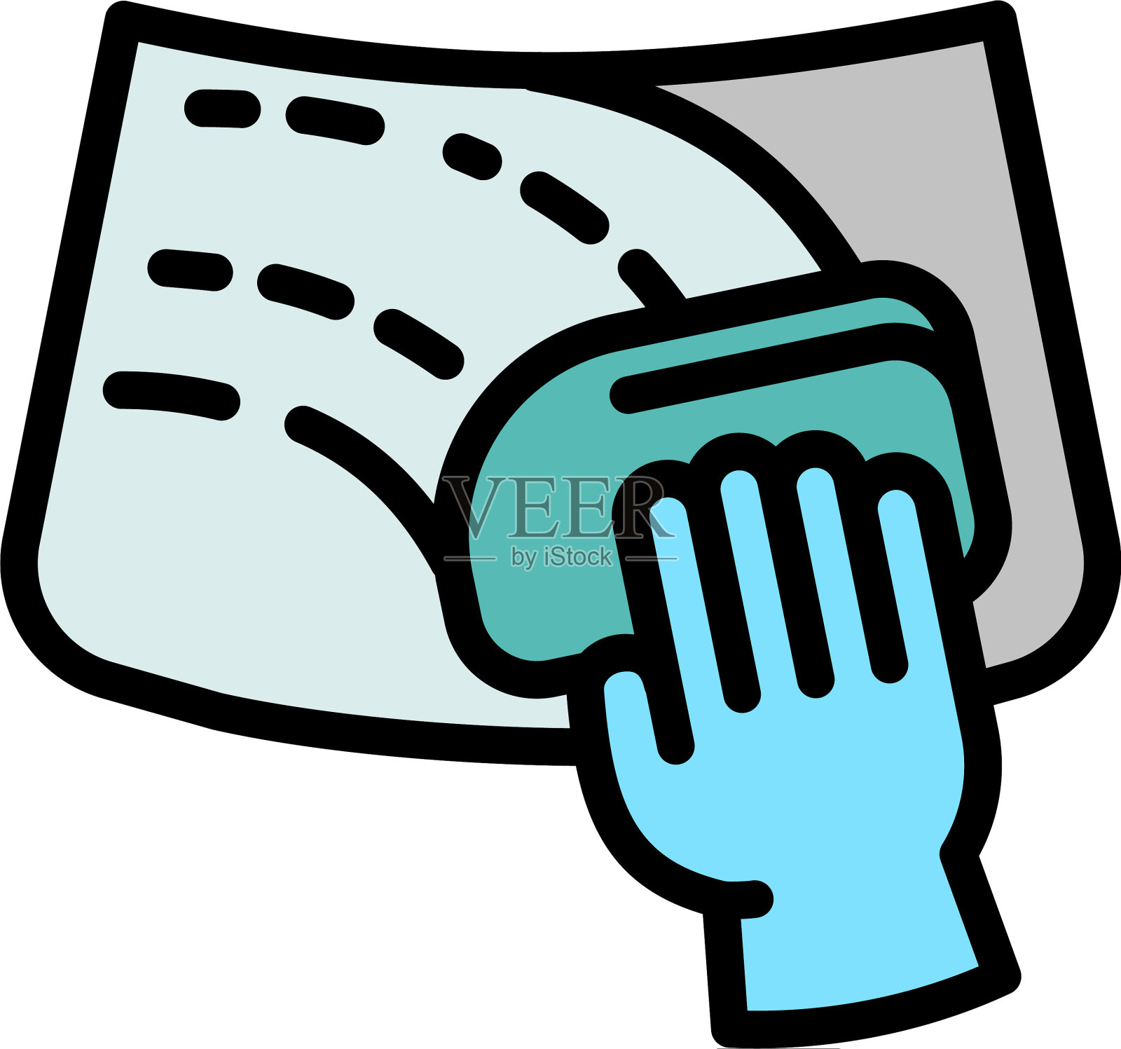 汽车挡风玻璃清洗图标轮廓风格设计元素图片