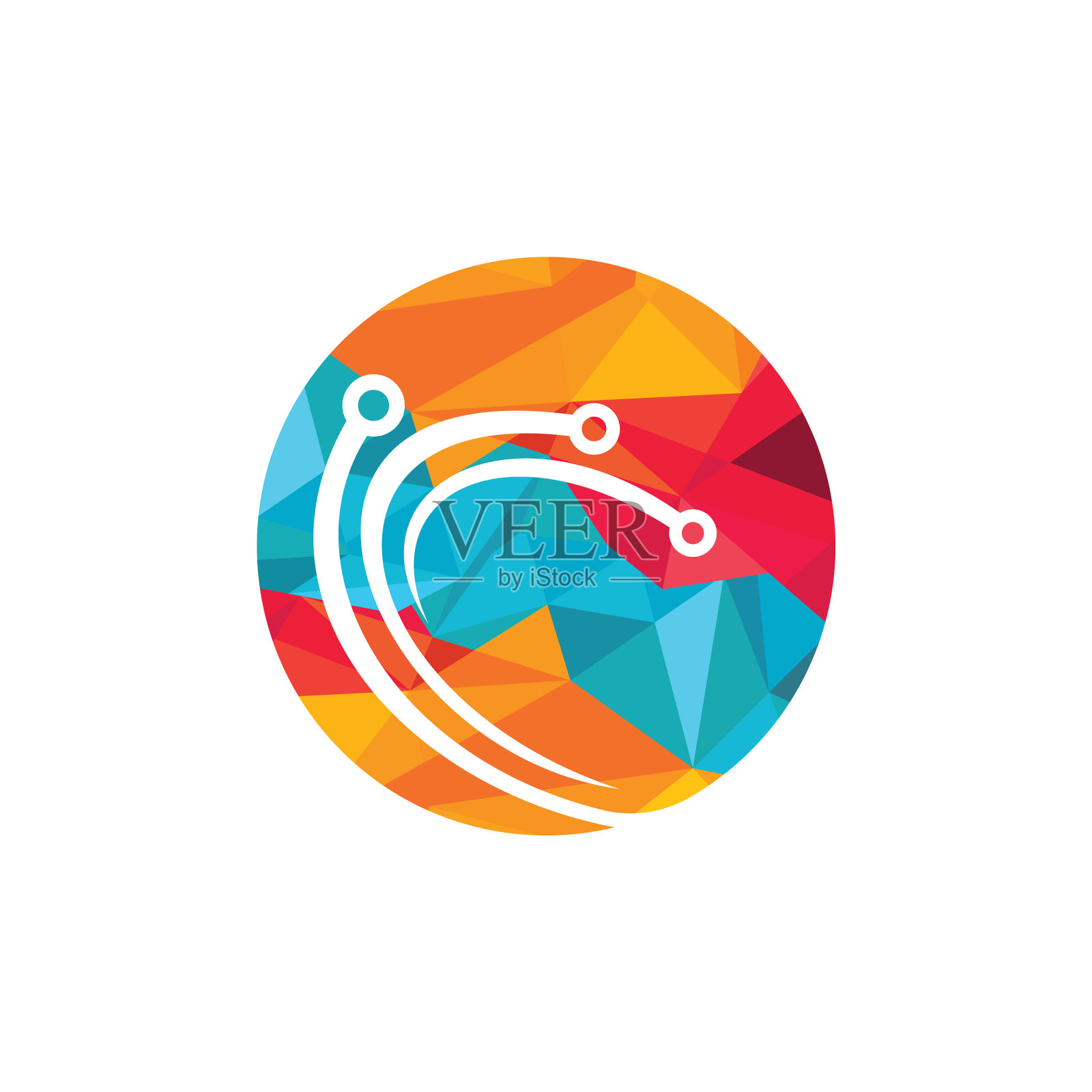 抽象科技标志设计设计元素图片