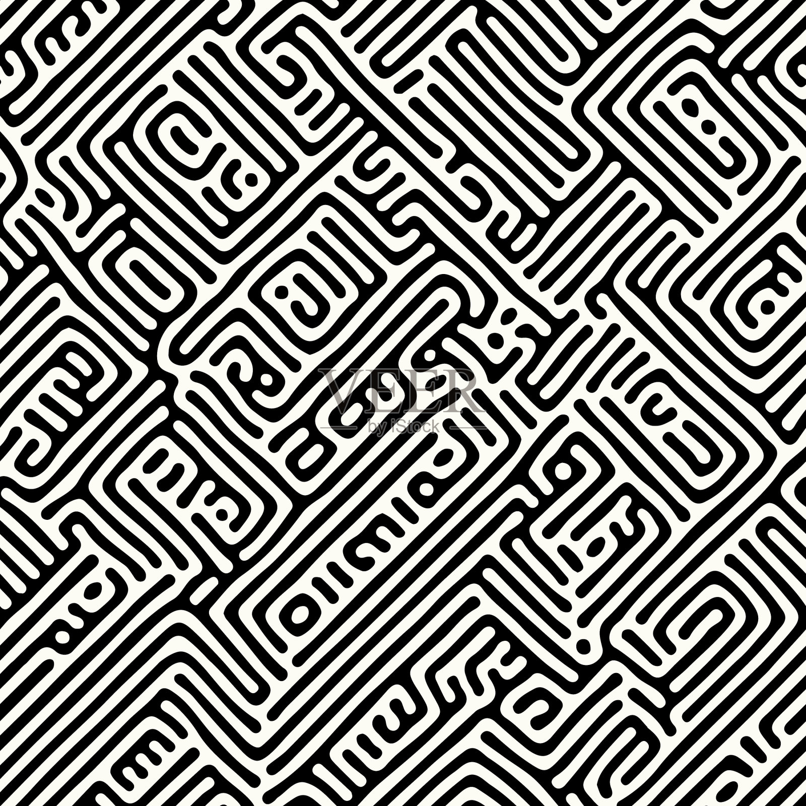 抽象的有机背景自然迷宫插画图片素材