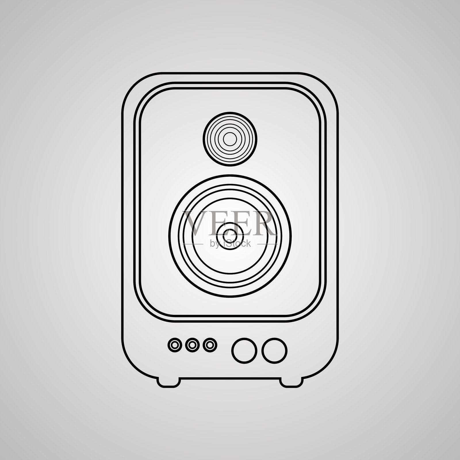 演播室监视器扬声器图标图标素材