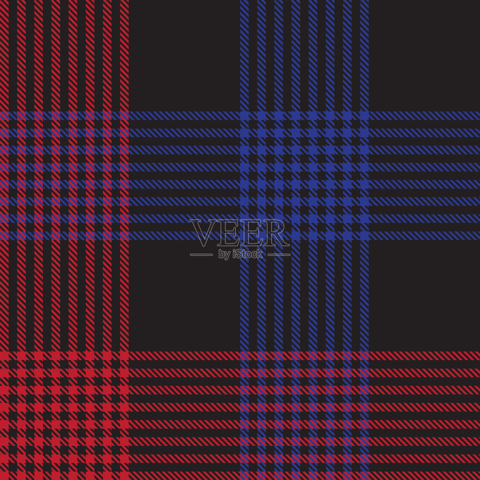 红色海军格纹纹理无缝模式插画图片素材