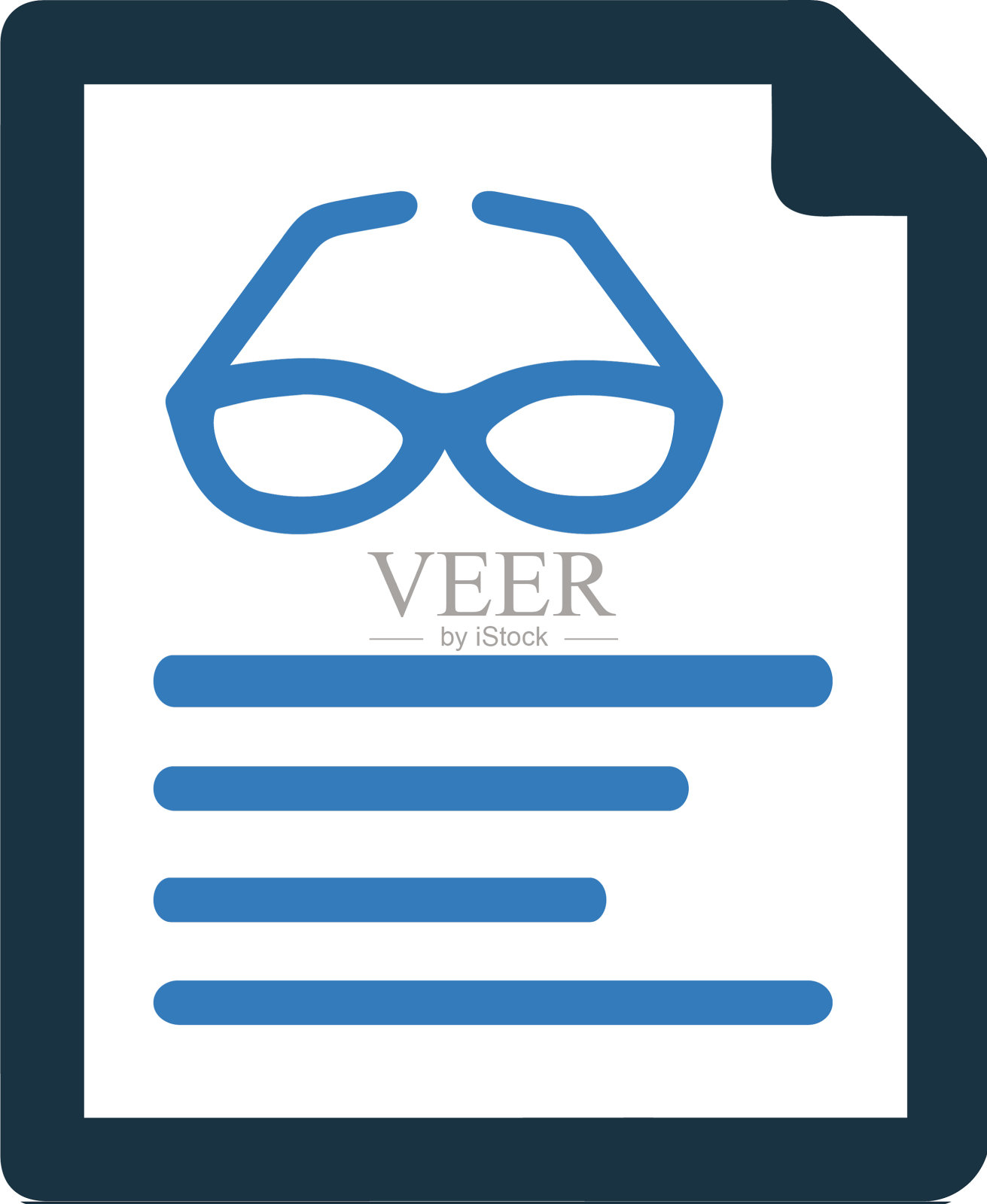 阅读眼镜图标图形设计元素图片